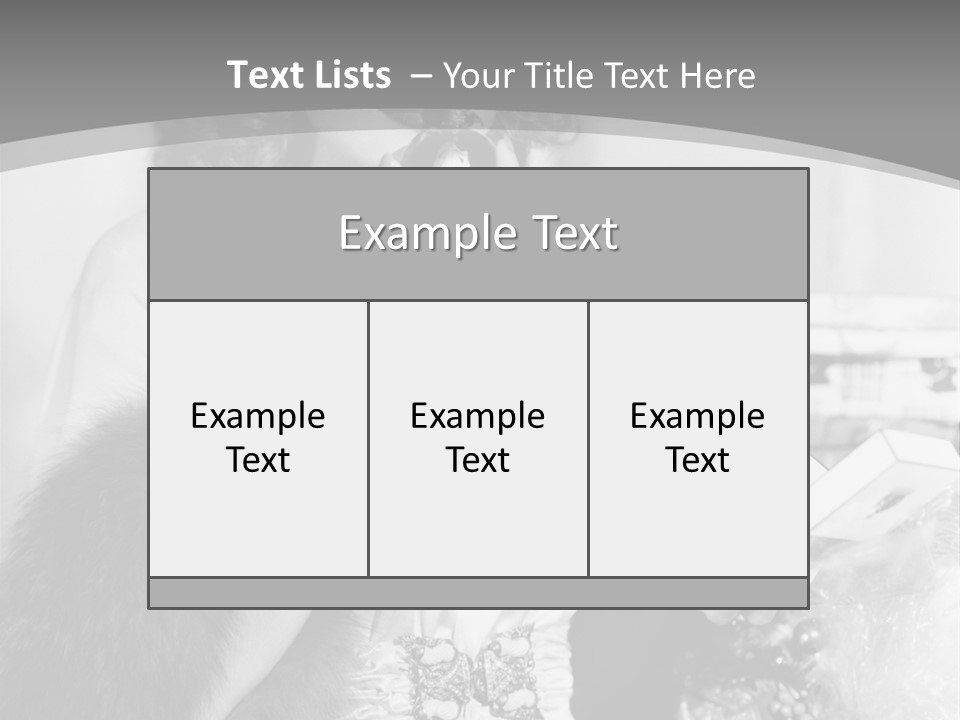 A Woman Talking On A Phone While Wearing A Fur Stole PowerPoint Template