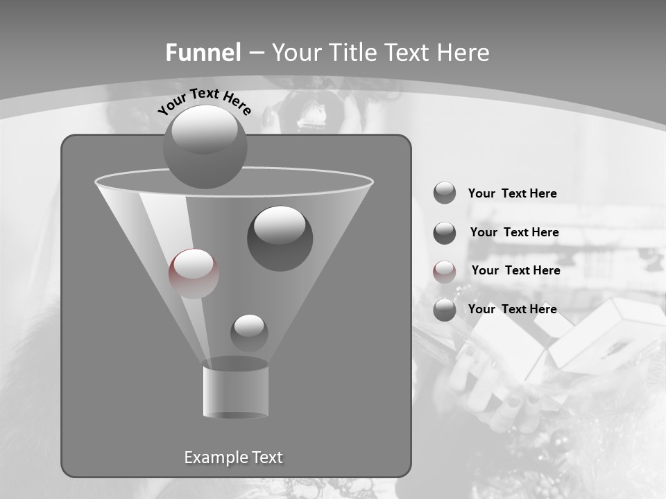 A Woman Talking On A Phone While Wearing A Fur Stole PowerPoint Template