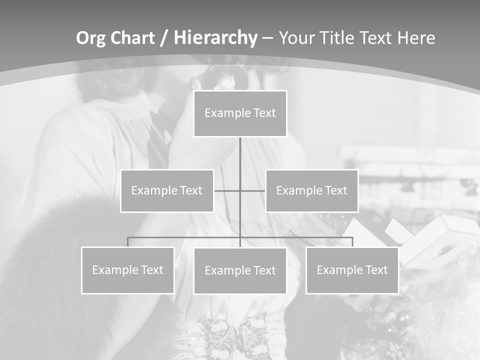 A Woman Talking On A Phone While Wearing A Fur Stole PowerPoint Template