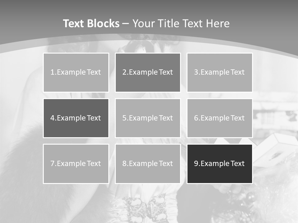 A Woman Talking On A Phone While Wearing A Fur Stole PowerPoint Template