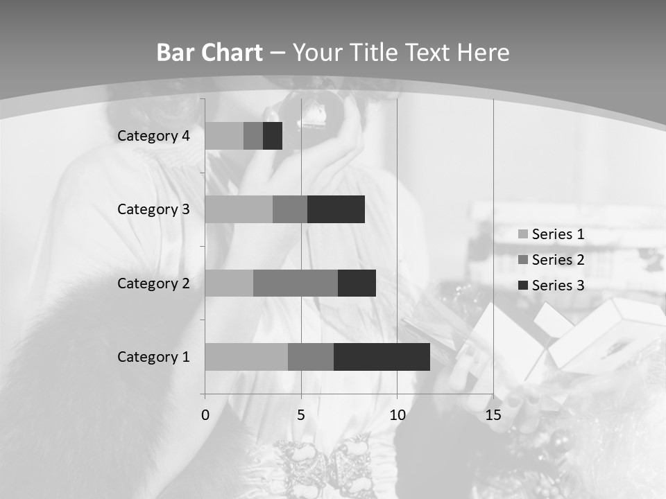 A Woman Talking On A Phone While Wearing A Fur Stole PowerPoint Template