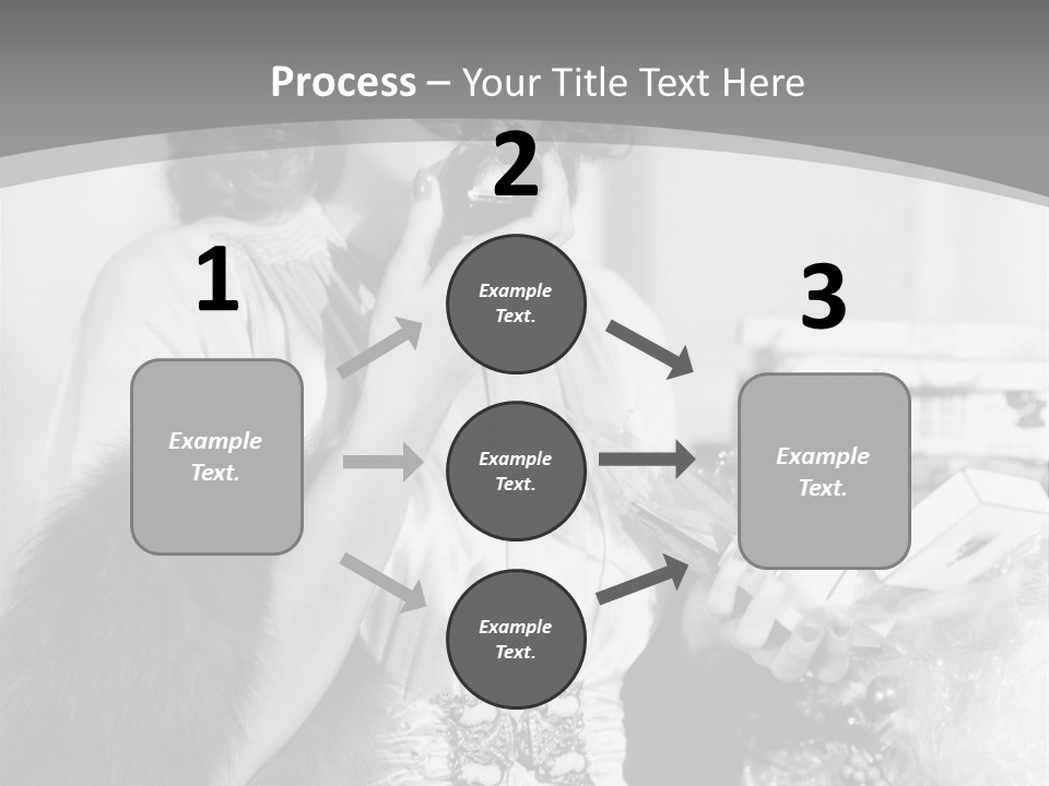 A Woman Talking On A Phone While Wearing A Fur Stole PowerPoint Template