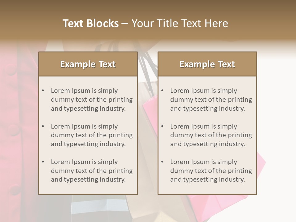 Glamour Transaction  PowerPoint Template