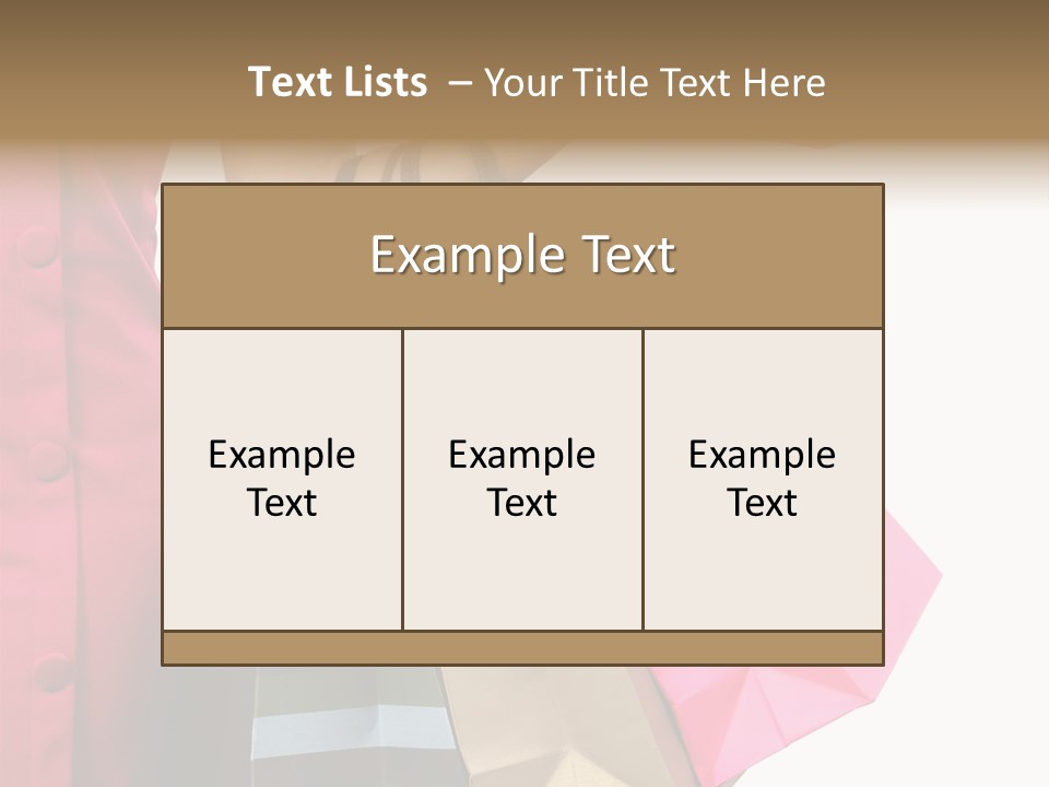 Glamour Transaction  PowerPoint Template