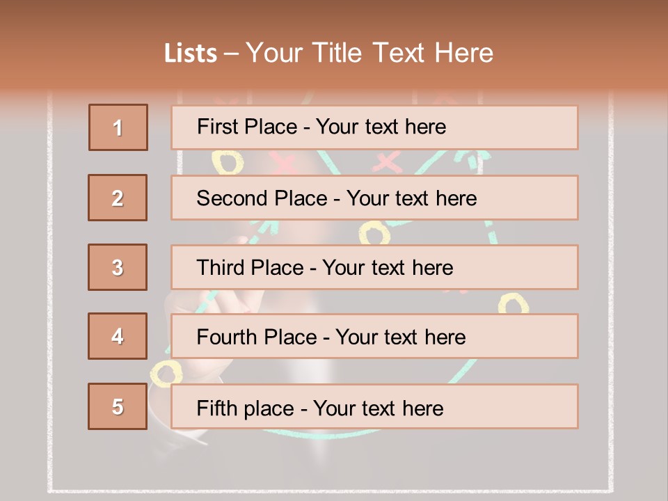 A Man Drawing A Soccer Field On A Blackboard PowerPoint Template