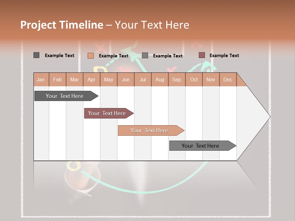 A Man Drawing A Soccer Field On A Blackboard PowerPoint Template