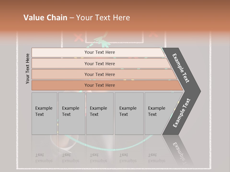 A Man Drawing A Soccer Field On A Blackboard PowerPoint Template