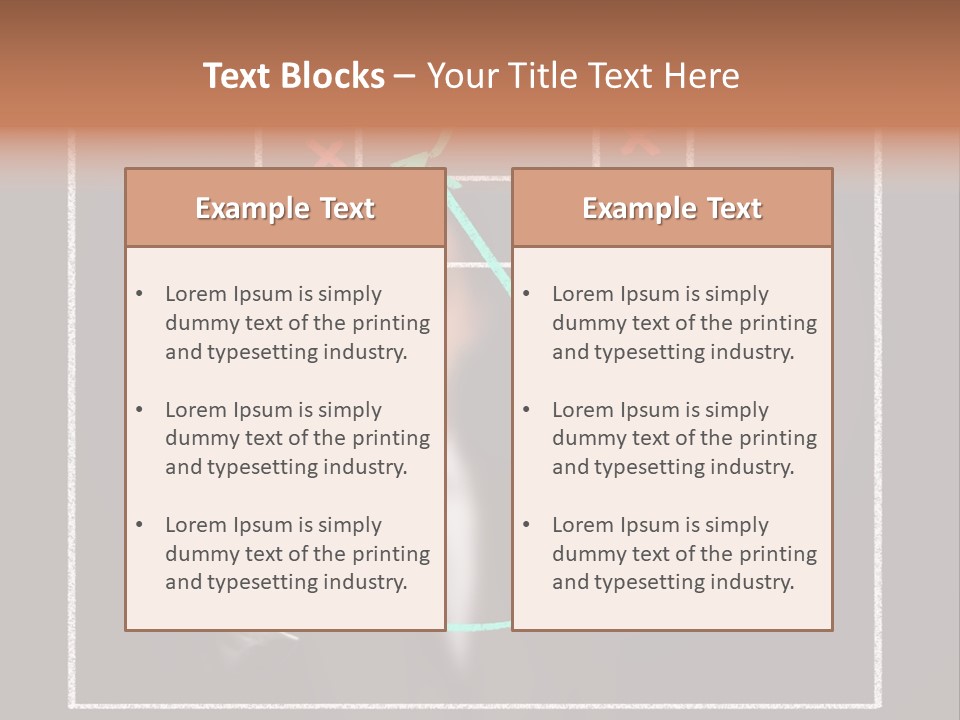 A Man Drawing A Soccer Field On A Blackboard PowerPoint Template