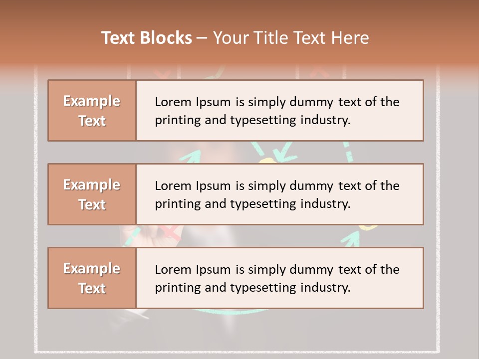 A Man Drawing A Soccer Field On A Blackboard PowerPoint Template