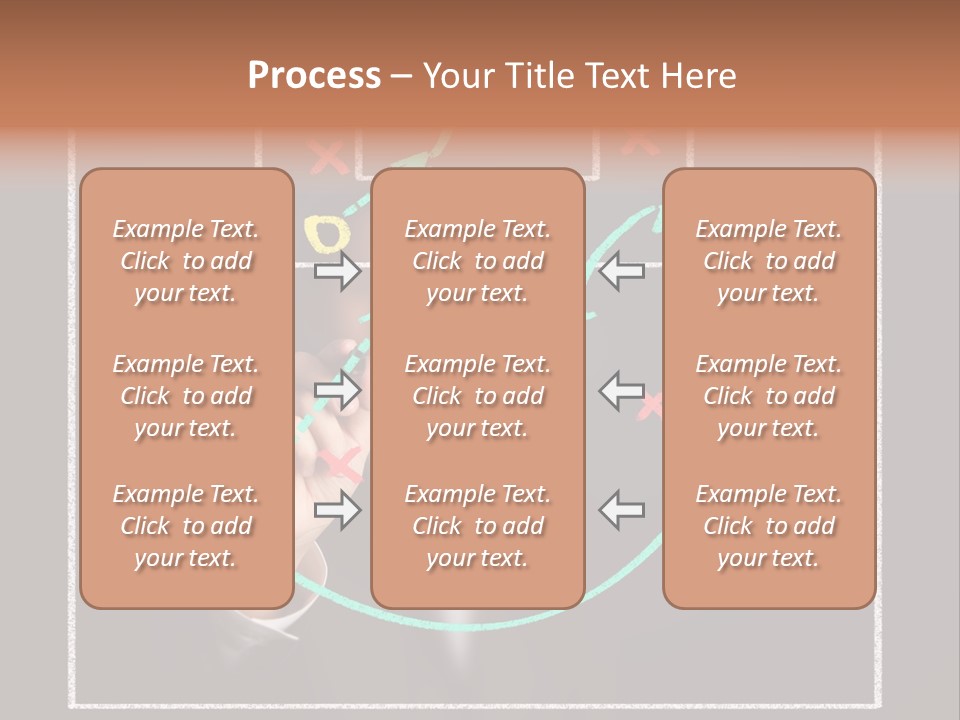 A Man Drawing A Soccer Field On A Blackboard PowerPoint Template
