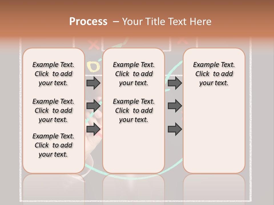 A Man Drawing A Soccer Field On A Blackboard PowerPoint Template