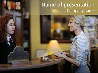 Lobby Smile Pretty PowerPoint Template