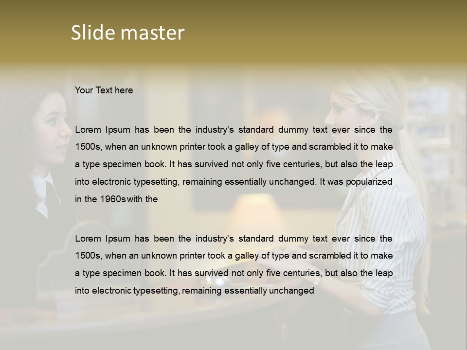 Lobby Smile Pretty PowerPoint Template