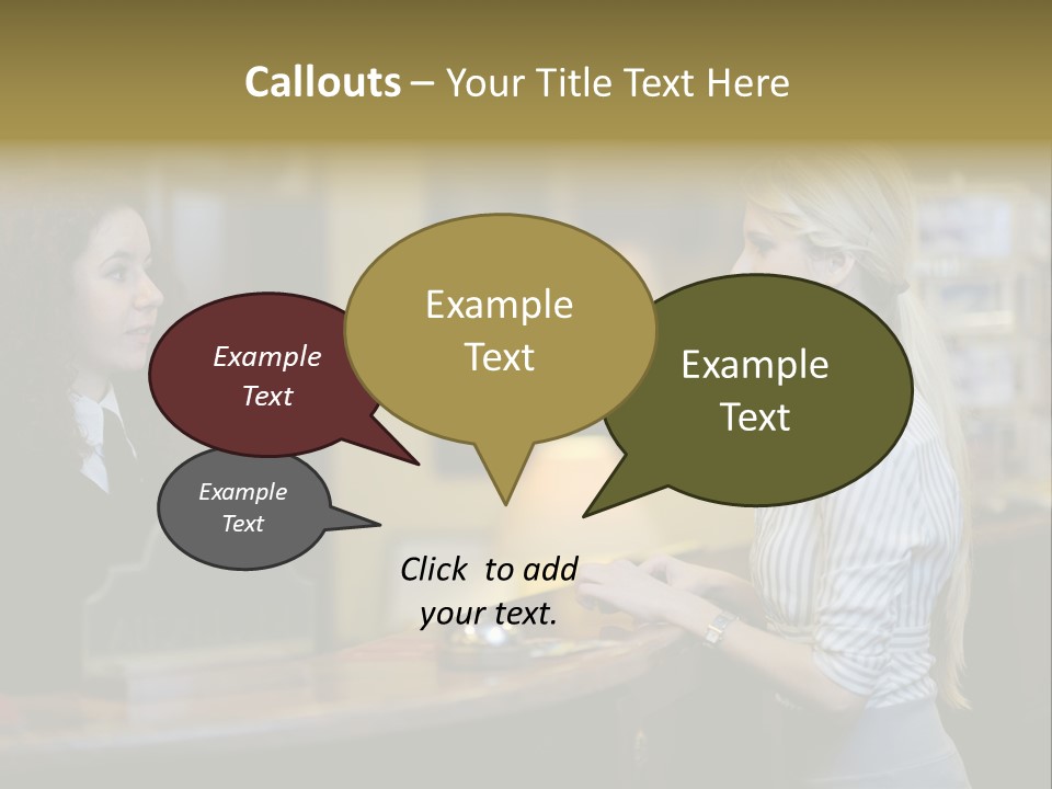 Lobby Smile Pretty PowerPoint Template
