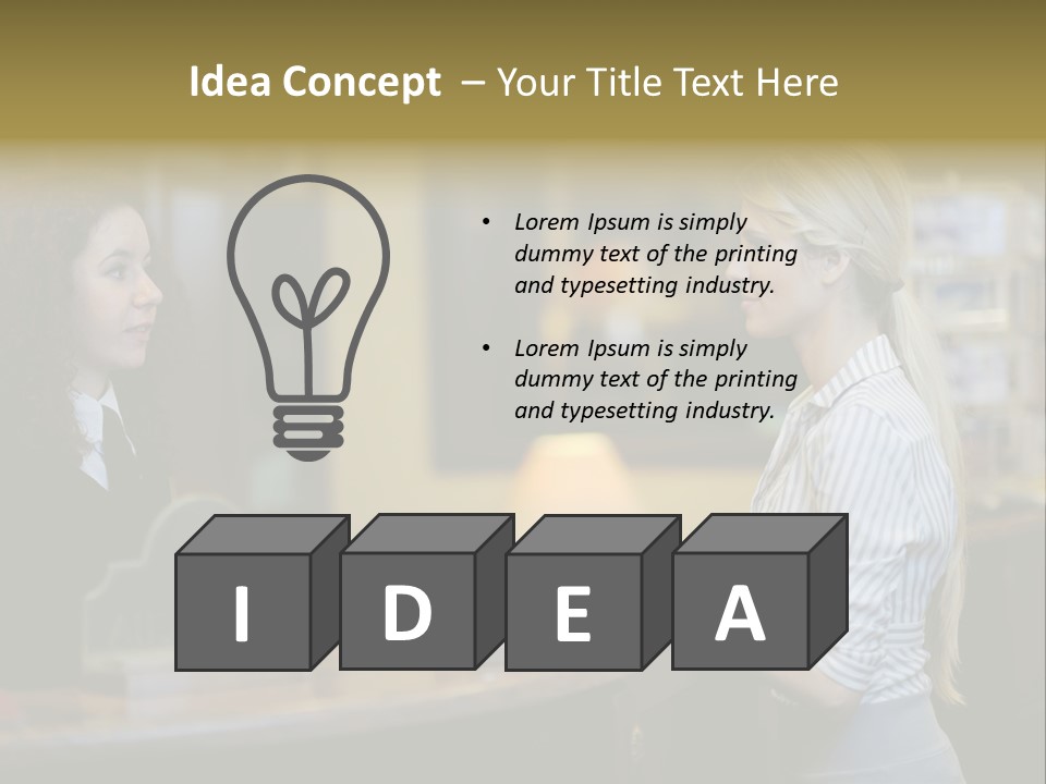 Lobby Smile Pretty PowerPoint Template