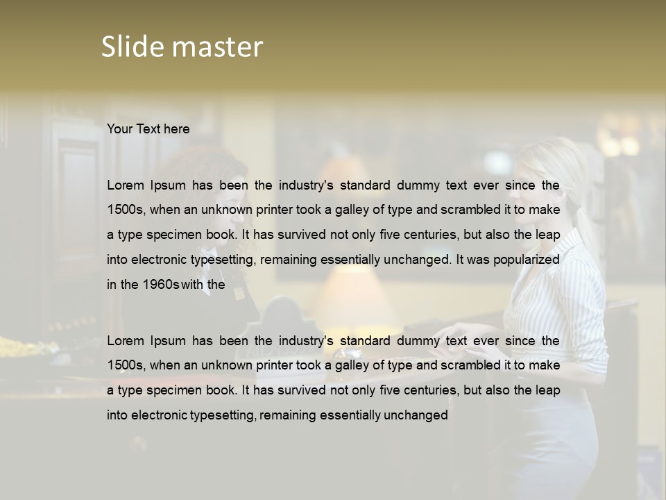 Suit Interior Concept PowerPoint Template