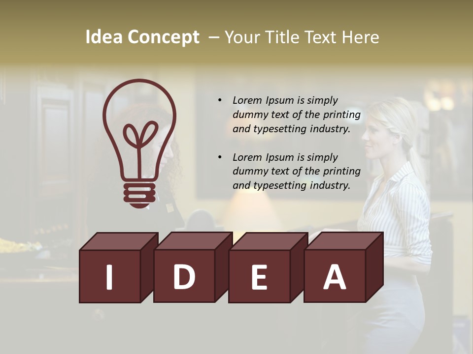 Suit Interior Concept PowerPoint Template