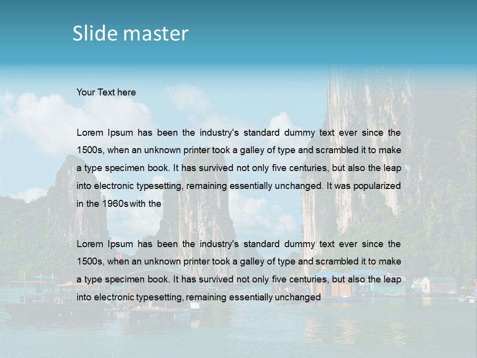 Seascape South Famous PowerPoint Template