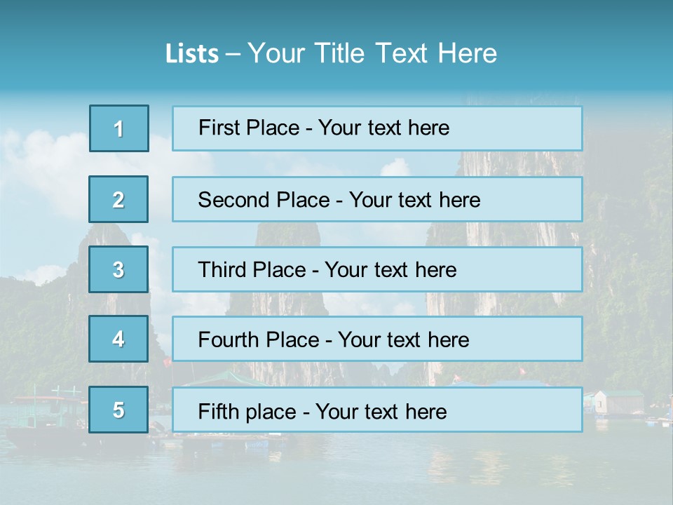 Seascape South Famous PowerPoint Template
