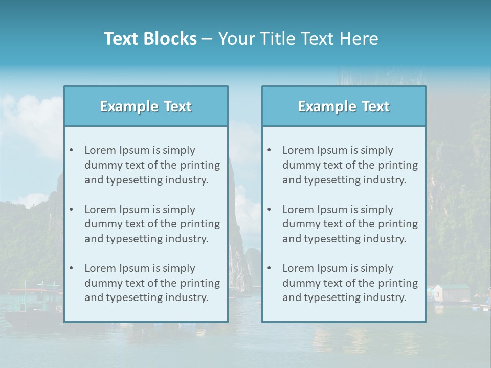 Seascape South Famous PowerPoint Template