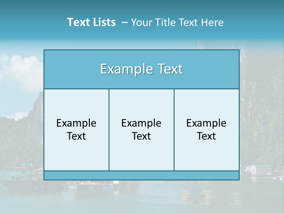 Seascape South Famous PowerPoint Template