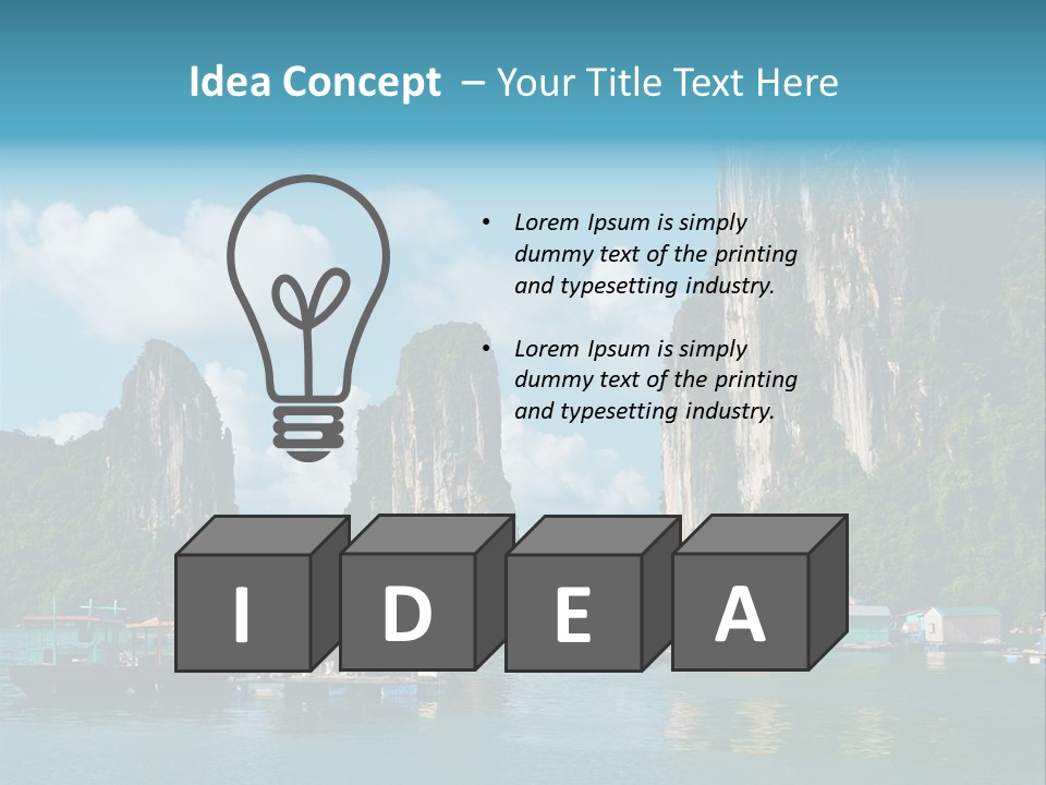 Seascape South Famous PowerPoint Template