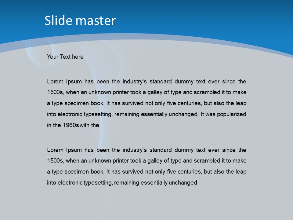 Abstract Artistic Blow Out PowerPoint Template