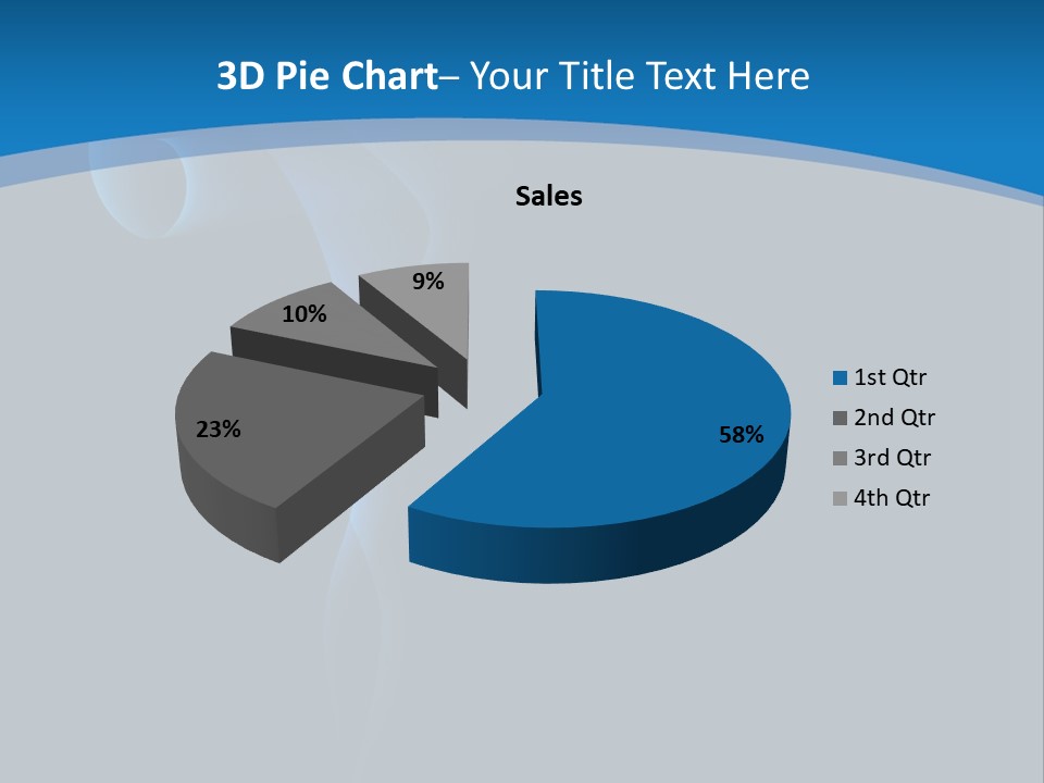 Abstract Artistic Blow Out PowerPoint Template