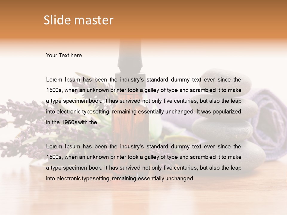 Massage Purple Essential PowerPoint Template
