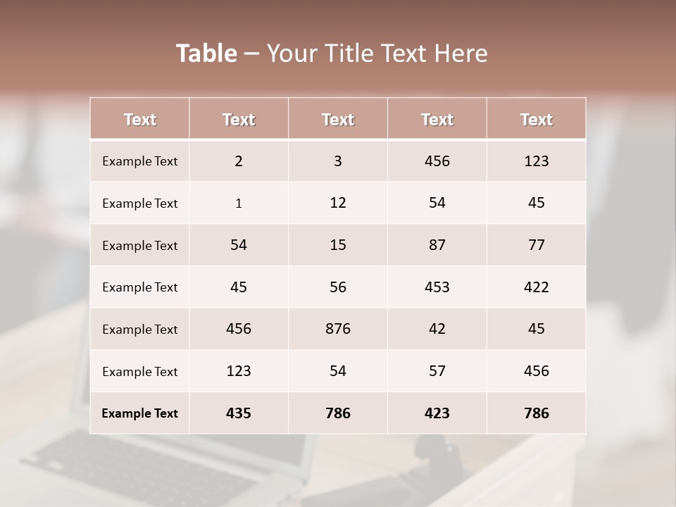 Table Performance Interview PowerPoint Template