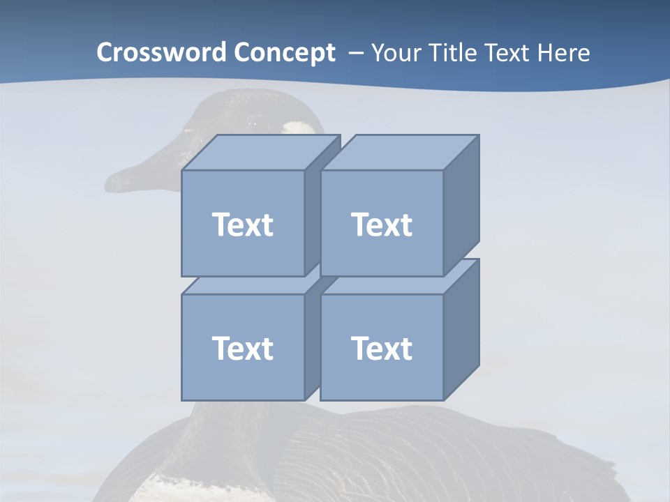 Bird Hunting Bird In Flight Branta Canadensis PowerPoint Template