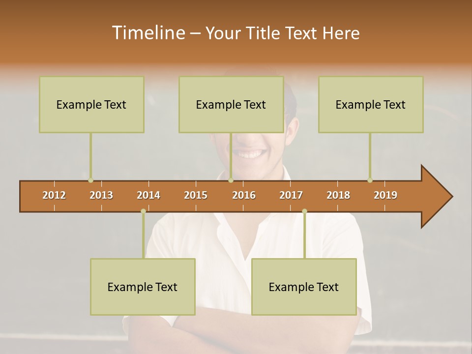 A Man Standing In Front Of A Blackboard With His Arms Crossed PowerPoint Template