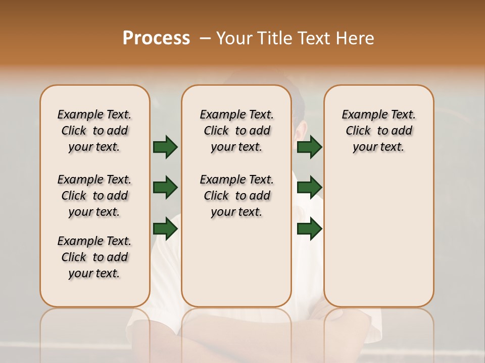 A Man Standing In Front Of A Blackboard With His Arms Crossed PowerPoint Template