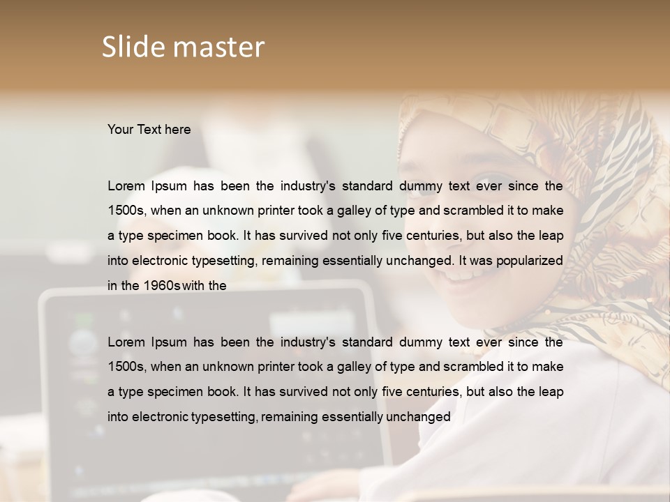 Bright Scarf Beginner PowerPoint Template