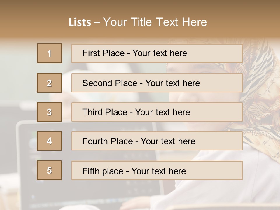 Bright Scarf Beginner PowerPoint Template