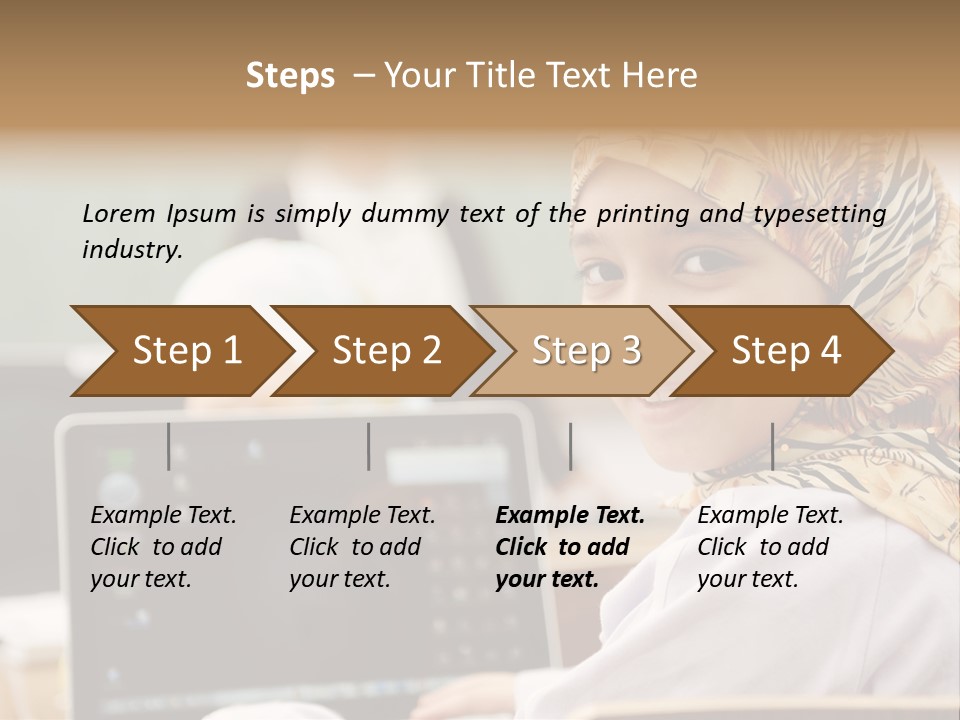 Bright Scarf Beginner PowerPoint Template