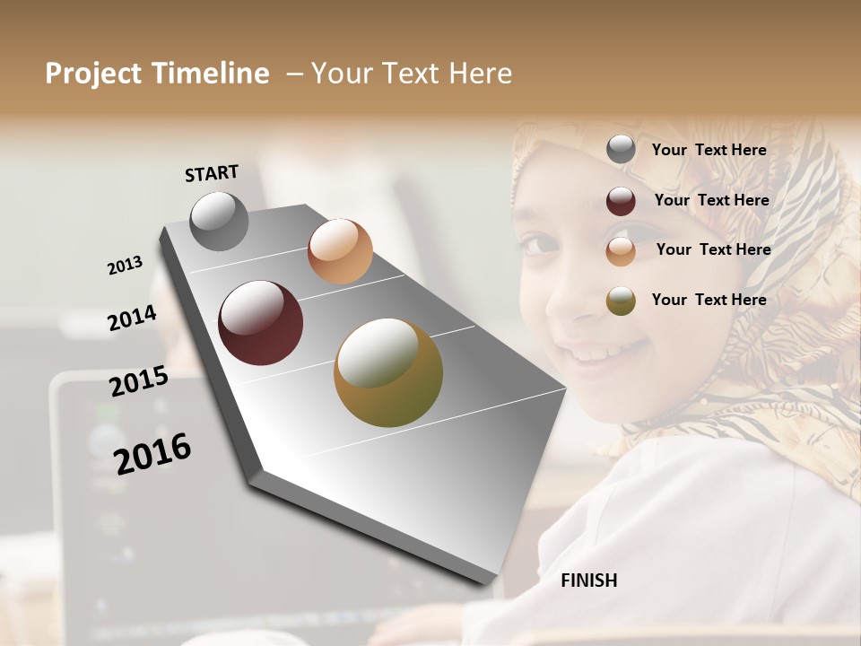 Bright Scarf Beginner PowerPoint Template