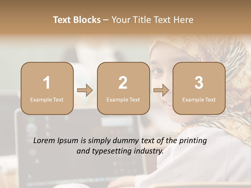 Bright Scarf Beginner PowerPoint Template