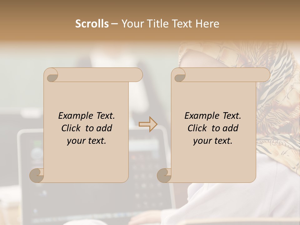 Bright Scarf Beginner PowerPoint Template