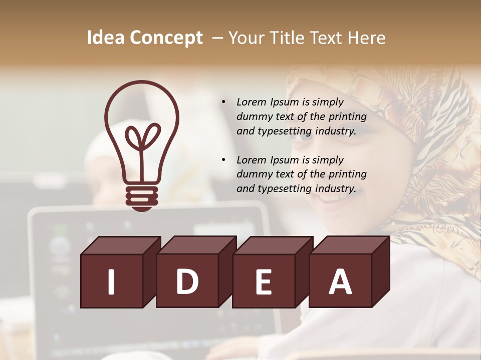 Bright Scarf Beginner PowerPoint Template