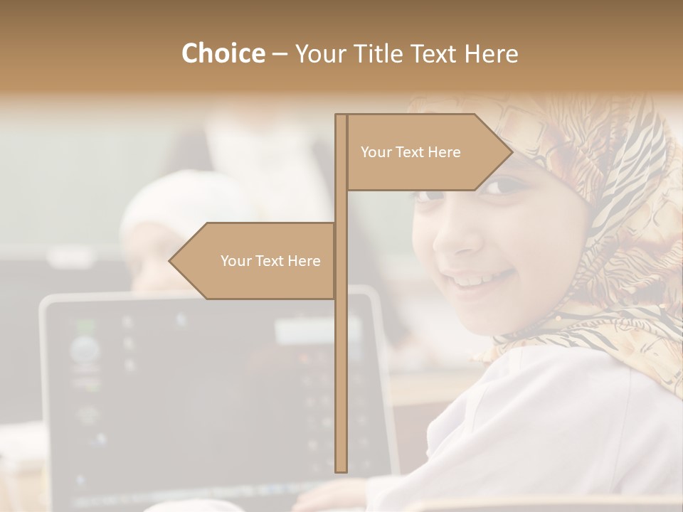 Bright Scarf Beginner PowerPoint Template