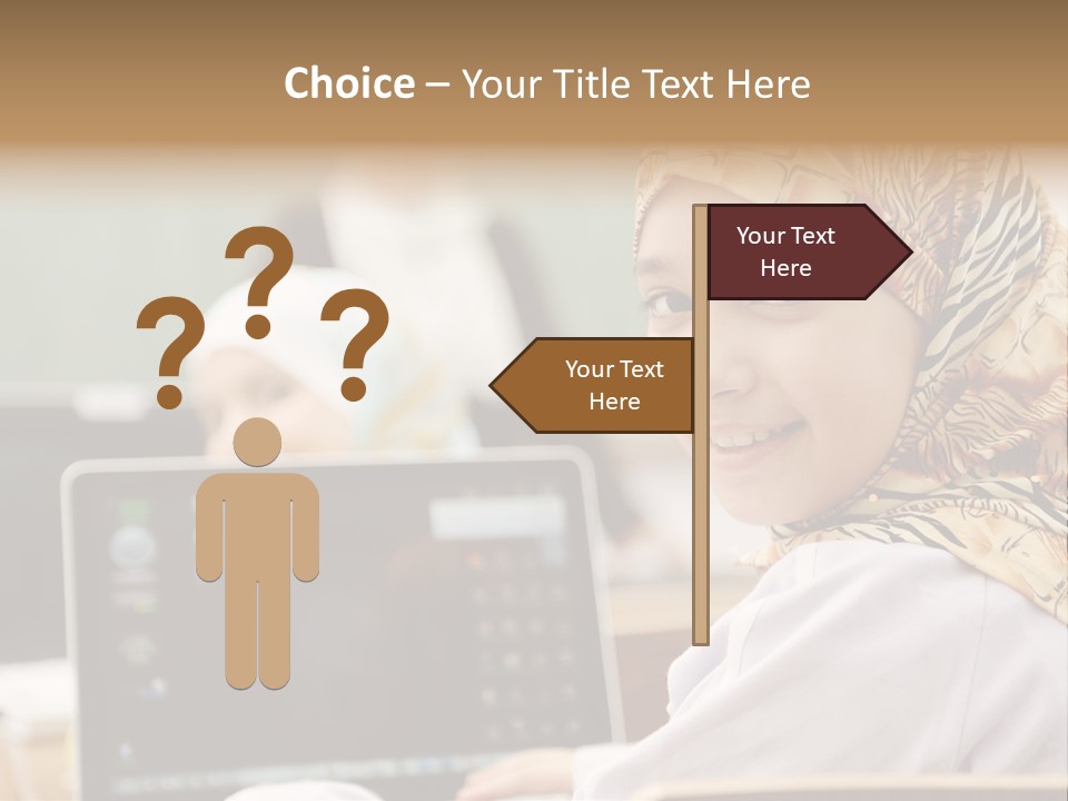 Bright Scarf Beginner PowerPoint Template