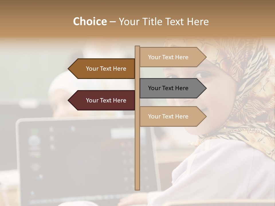 Bright Scarf Beginner PowerPoint Template