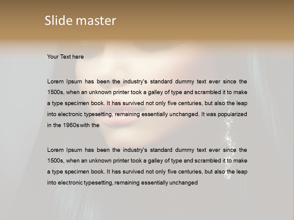 Beautiful Look Diamonds PowerPoint Template