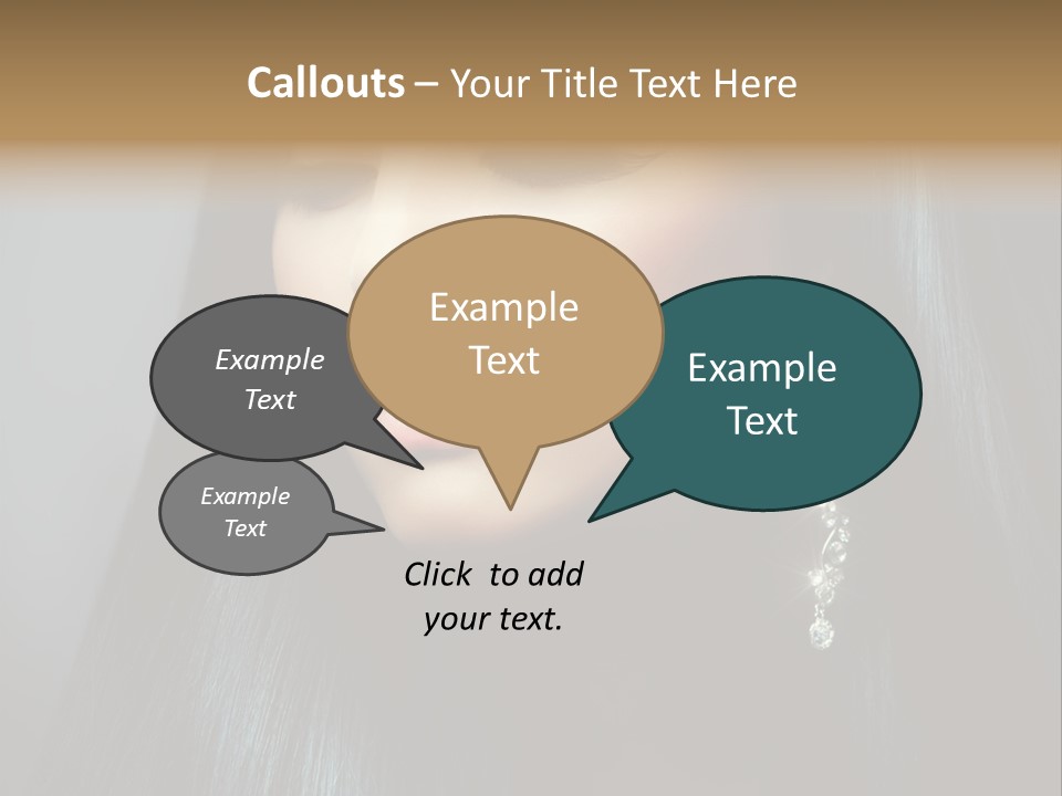 Beautiful Look Diamonds PowerPoint Template