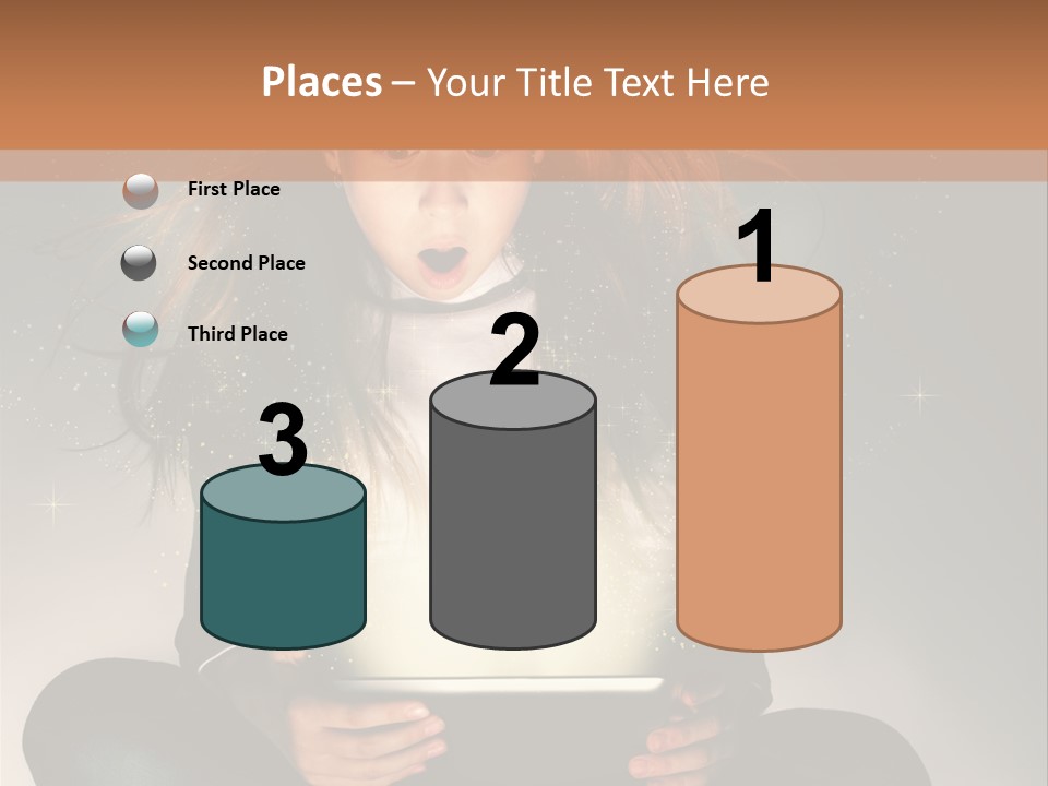 Surprised Magic Child PowerPoint Template