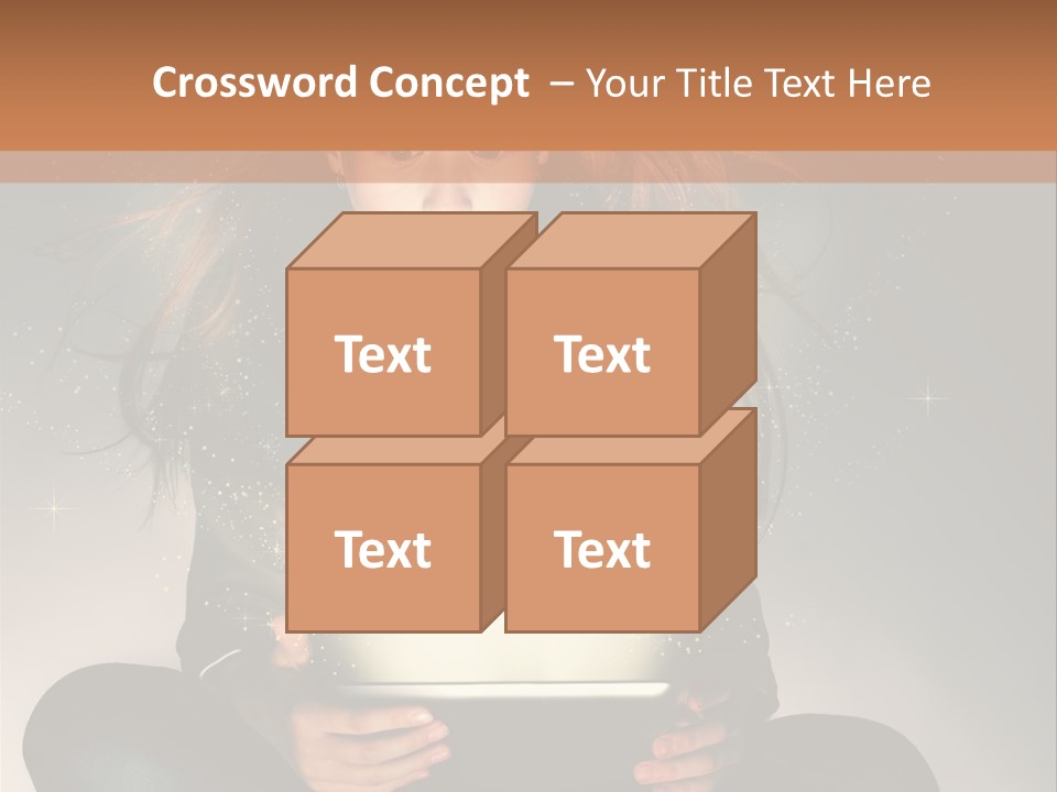 Surprised Magic Child PowerPoint Template