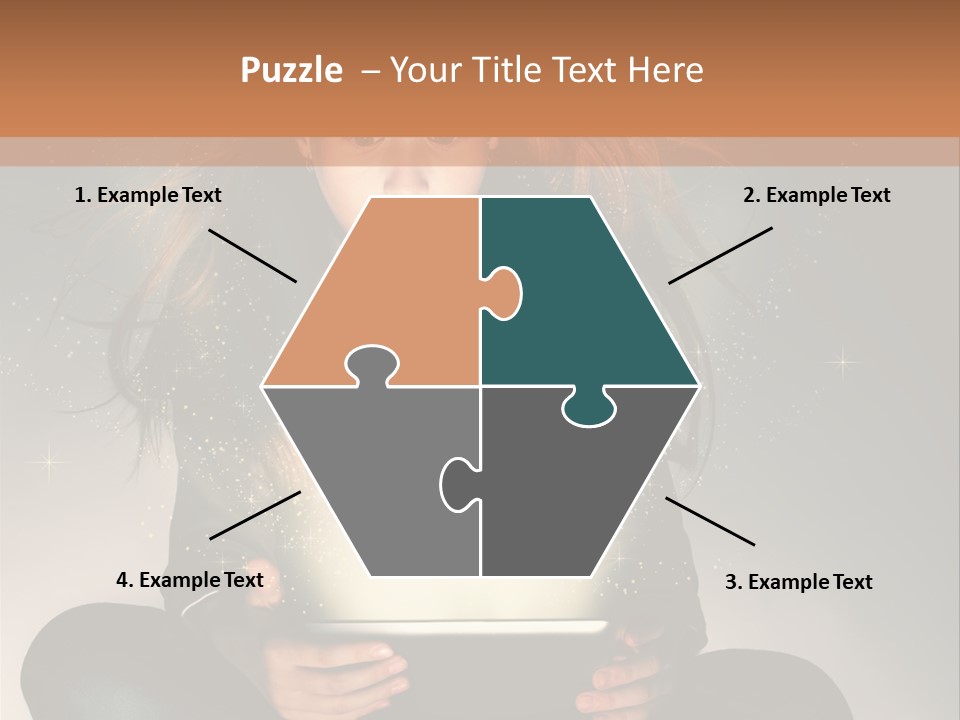 Surprised Magic Child PowerPoint Template