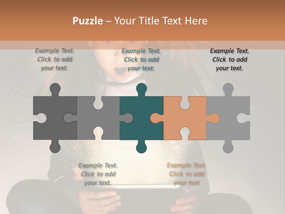 Surprised Magic Child PowerPoint Template