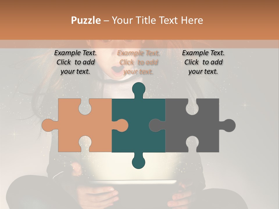 Surprised Magic Child PowerPoint Template